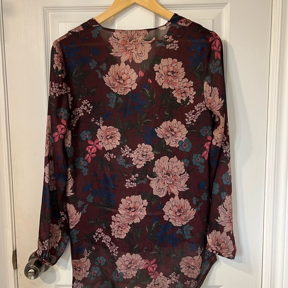 Zara Floral Blouse Top - Picture 2 of 3
